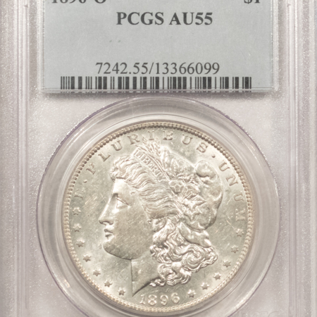 Dollars 1896-O $1 MORGAN DOLLAR – PCGS AU-55, FRESH & LUSTROUS!