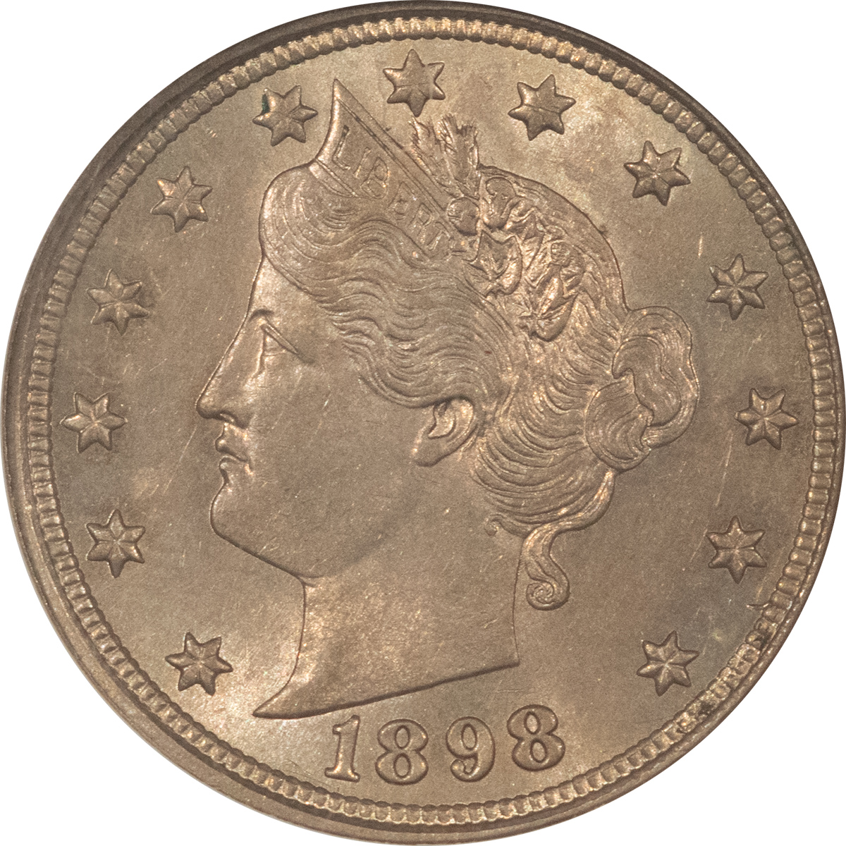 Liberty Nickels 1898 LIBERTY NICKEL – ANACS MS-61 Liberty Nickels 1898 LIBERTY NICKEL – ANACS MS-61