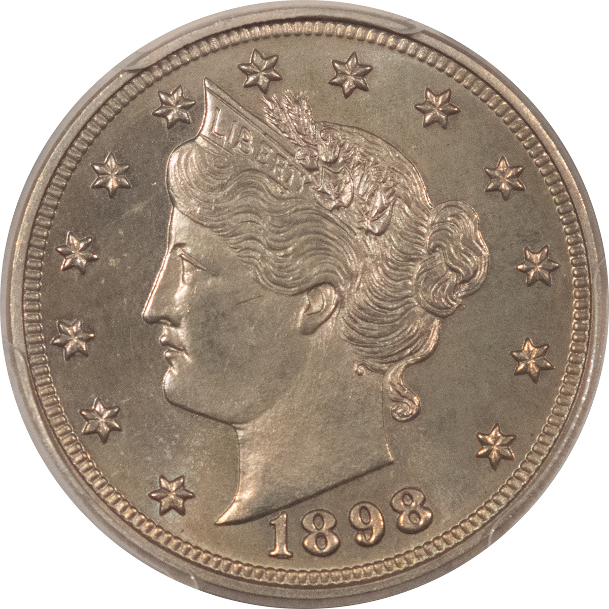 Liberty Nickels 1898 PROOF LIBERTY NICKEL – PCGS PR-64 FRESH & PQ! Liberty Nickels 1898 PROOF LIBERTY NICKEL – PCGS PR-64 FRESH & PQ!