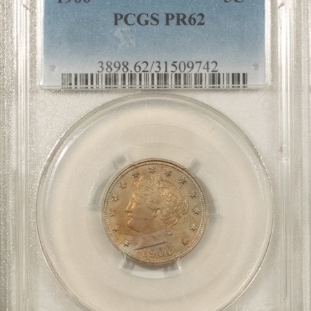 Liberty Nickels 1900 PROOF LIBERTY NICKEL – PCGS PR-62