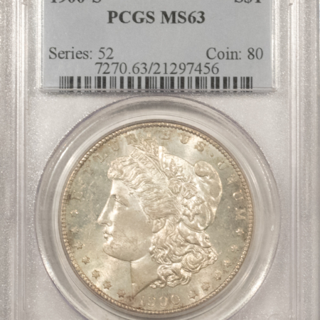 Dollars 1900-S $1 MORGAN DOLLAR – PCGS MS-63, CHOICE!