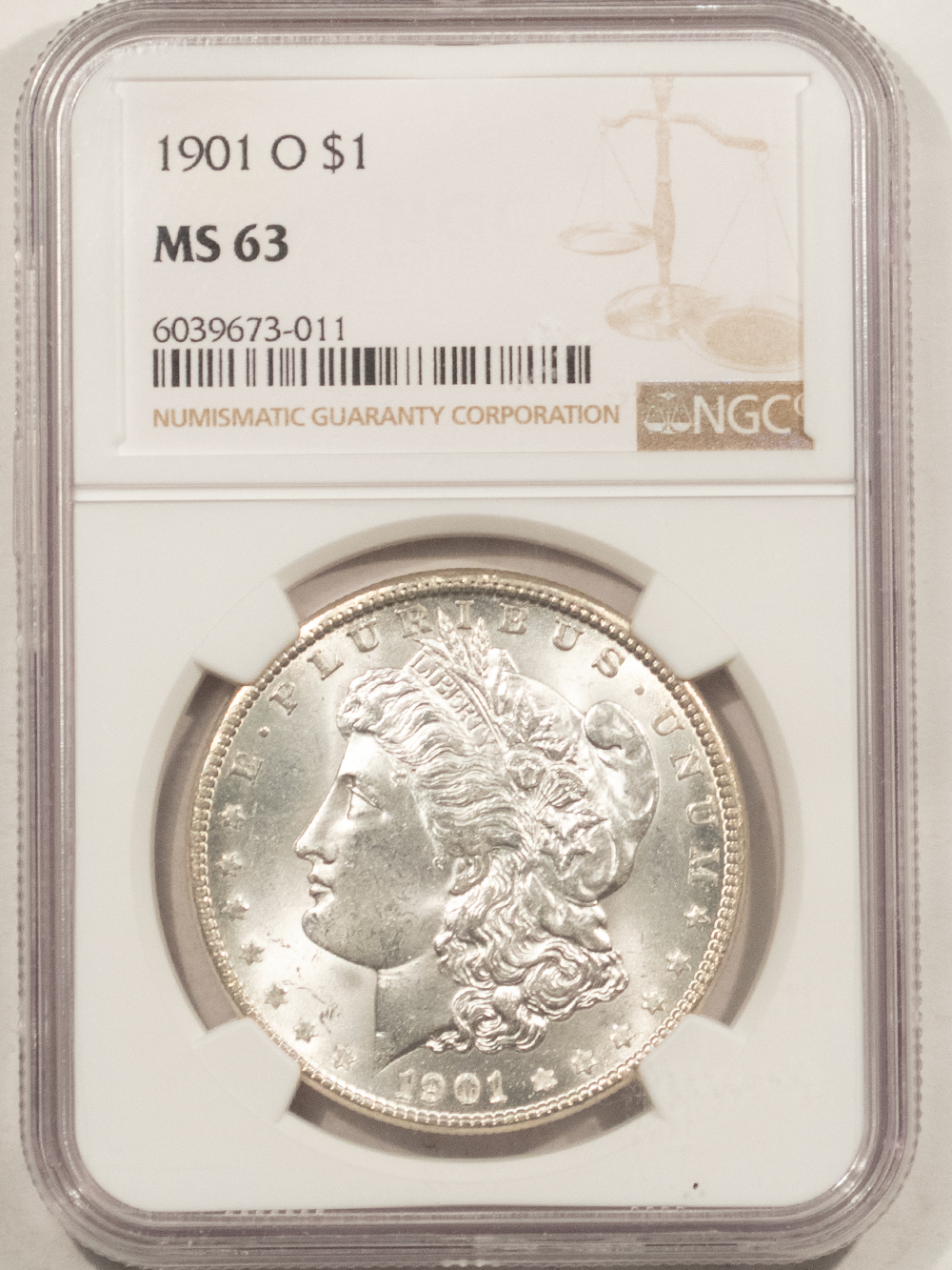 Dollars 1901-O $1 MORGAN DOLLAR – NGC MS-63, BLAST WHITE! Dollars 1901-O $1 MORGAN DOLLAR – NGC MS-63, BLAST WHITE!