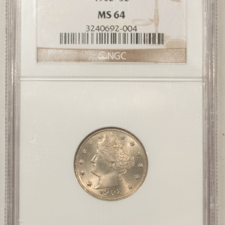Liberty Nickels 1902 LIBERTY NICKEL – NGC MS-64