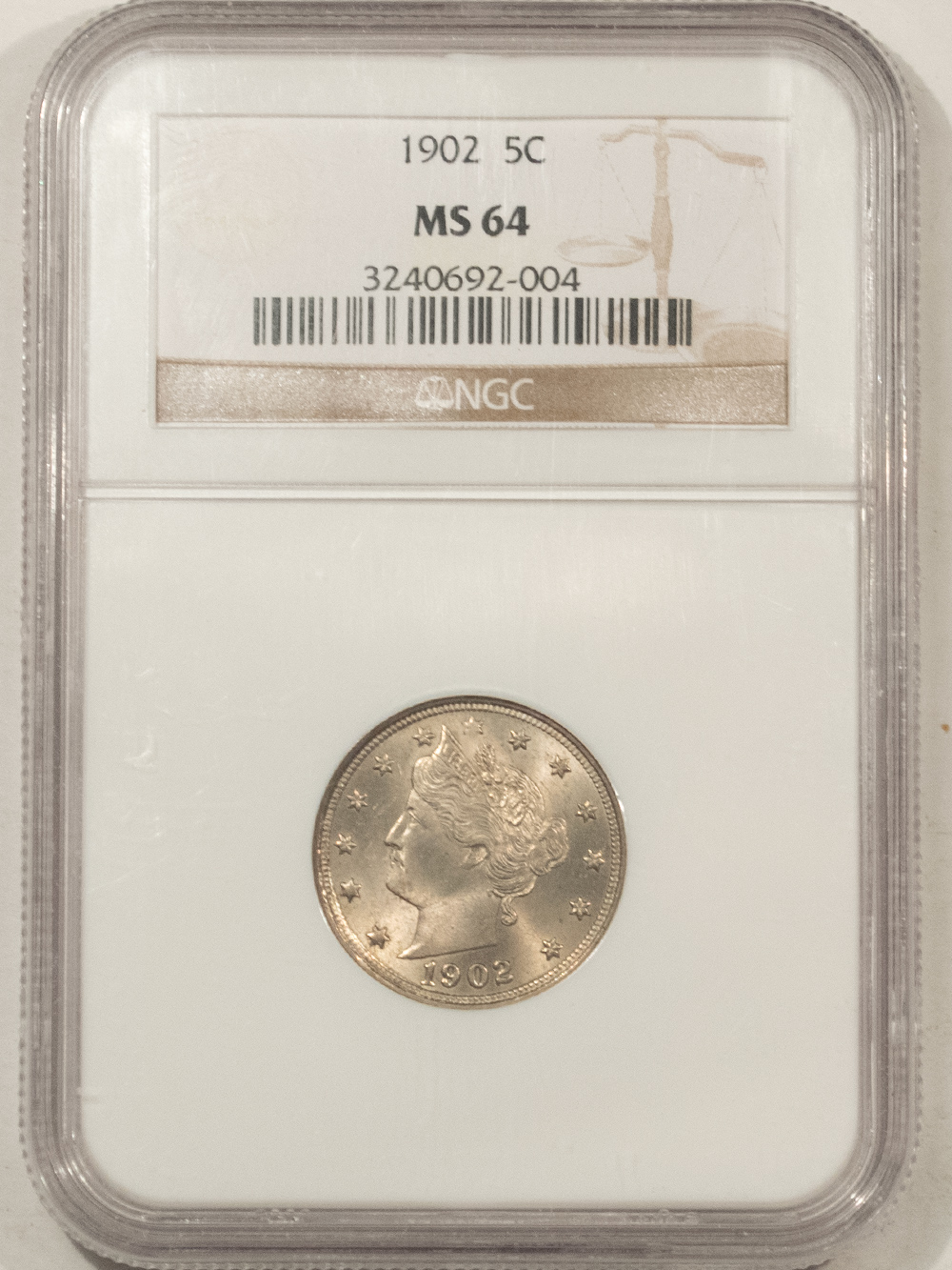 Liberty Nickels 1902 LIBERTY NICKEL – NGC MS-64 Liberty Nickels 1902 LIBERTY NICKEL – NGC MS-64