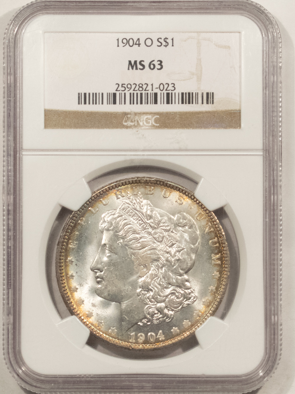 Dollars 1904-O $1 MORGAN DOLLAR – NGC MS-63, PRETTY! Dollars 1904-O $1 MORGAN DOLLAR – NGC MS-63, PRETTY!