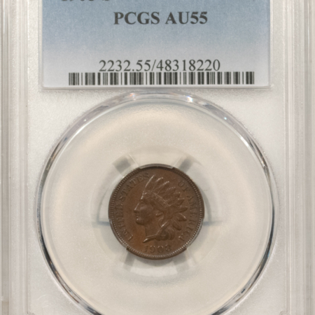 Indian 1908-S INDIAN CENT – PCGS AU-55