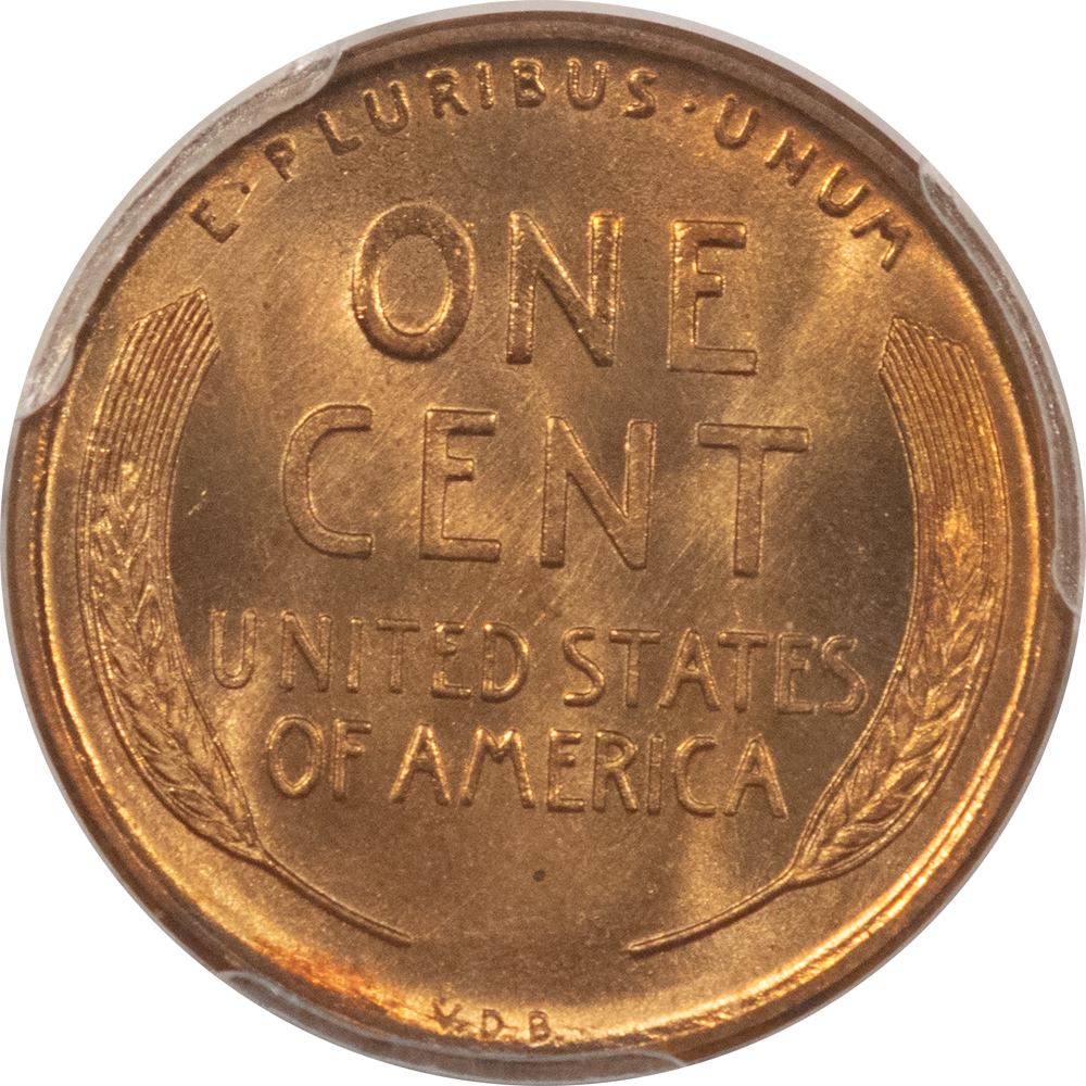 Lincoln Cents (Wheat) 1909 VDB LINCOLN CENT – PCGS MS-67 RD, SUPERB! Lincoln Cents (Wheat) 1909 VDB LINCOLN CENT – PCGS MS-67 RD, SUPERB!