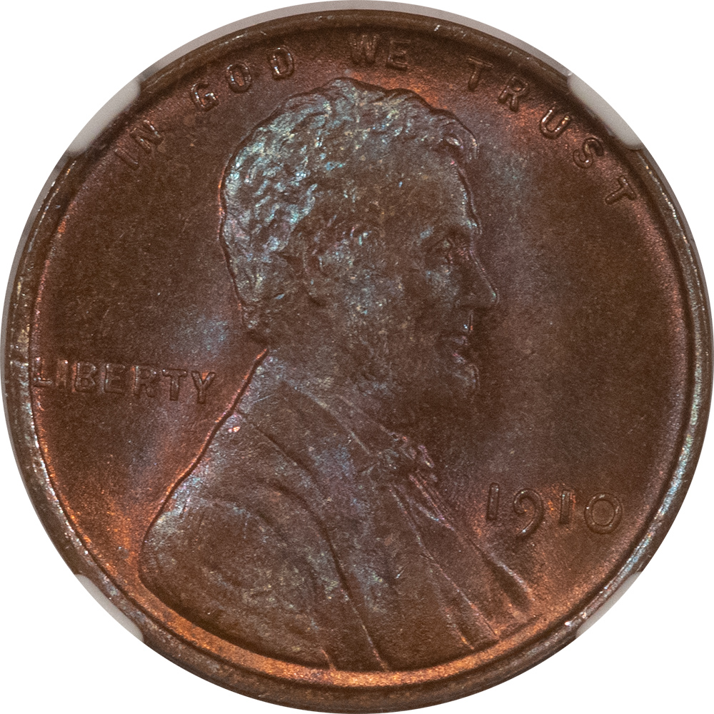 Lincoln Cents (Wheat) 1910 LINCOLN CENT – NGC MS-65 BN, GORGEOUS GEM! Lincoln Cents (Wheat) 1910 LINCOLN CENT – NGC MS-65 BN, GORGEOUS GEM!