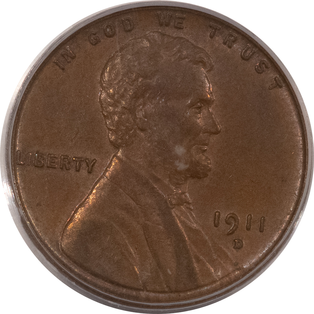 Lincoln Cents (Wheat) 1911-D LINCOLN CENT – PCGS AU-55 Lincoln Cents (Wheat) 1911-D LINCOLN CENT – PCGS AU-55