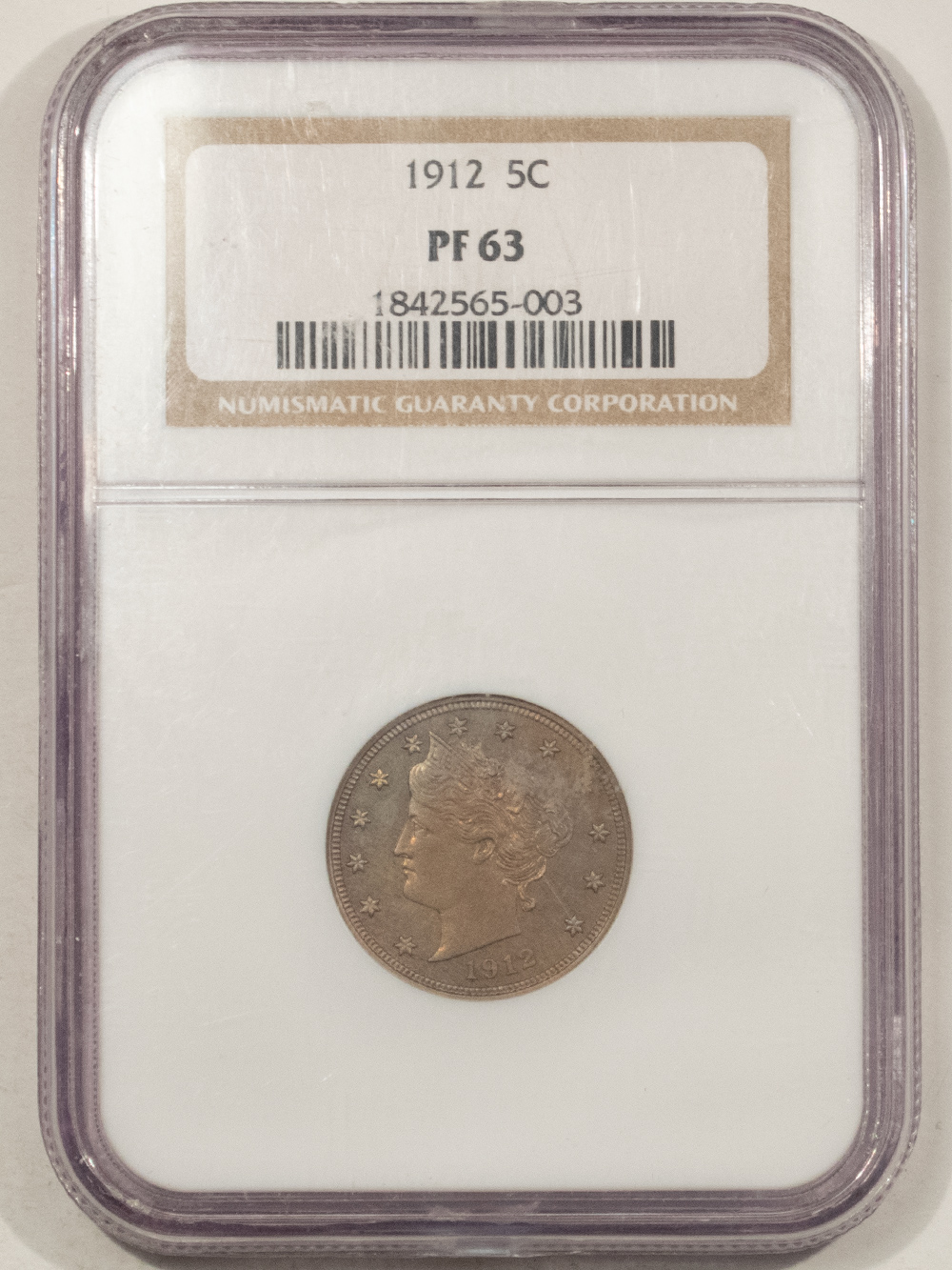 Liberty Nickels 1912 PROOF LIBERTY NICKEL – NGC PF-63 Liberty Nickels 1912 PROOF LIBERTY NICKEL – NGC PF-63