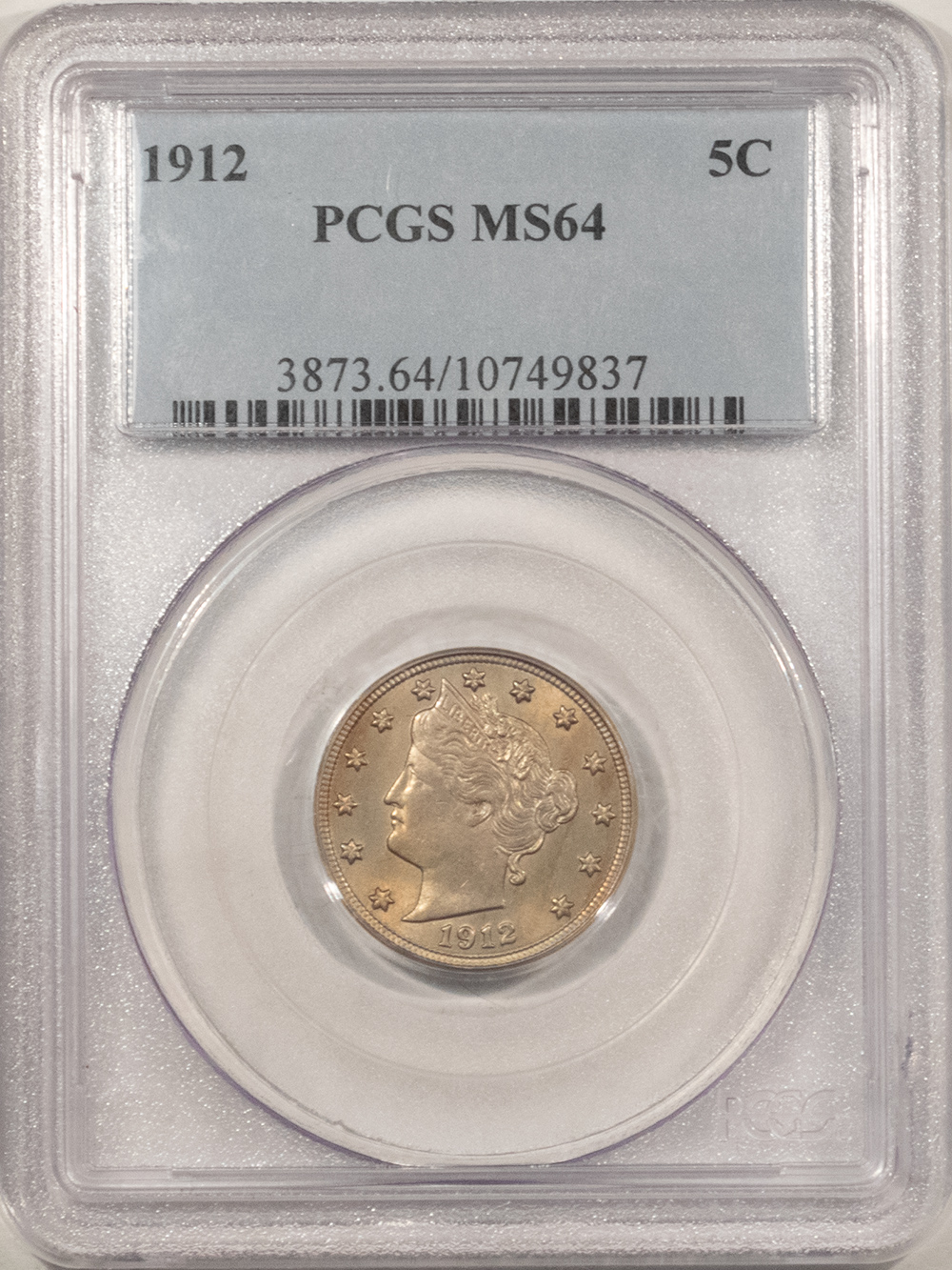 Liberty Nickels 1912 LIBERTY NICKEL – PCGS MS-64, PRETTY & PREMIUM QUALITY! Liberty Nickels 1912 LIBERTY NICKEL – PCGS MS-64, PRETTY & PREMIUM QUALITY!
