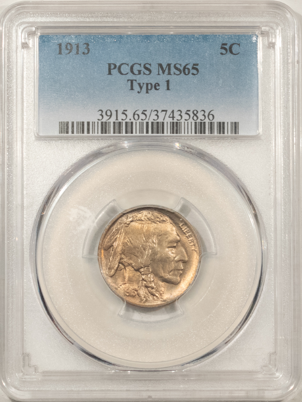 Buffalo Nickels 1913 BUFFALO NICKEL, TYPE 1 – PCGS MS-65, PRETTY! PREMIUM QUALITY! Buffalo Nickels 1913 BUFFALO NICKEL, TYPE 1 – PCGS MS-65, PRETTY! PREMIUM QUALITY!