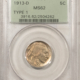Buffalo Nickels 1913 BUFFALO NICKEL, TYPE 2 – PCGS MS-64 Buffalo Nickels 1913 BUFFALO NICKEL, TYPE 2 – PCGS MS-64