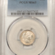 Barber Dimes 1915 BARBER DIME – PCGS AU-58, NICE ORIGINAL