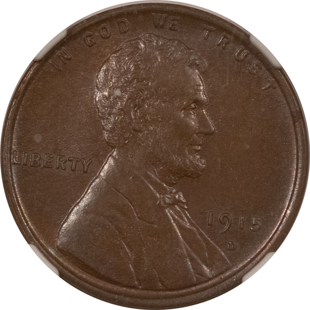 Lincoln Cents (Wheat) 1915-D LINCOLN CENT – NGC MS-62 BN Lincoln Cents (Wheat) 1915-D LINCOLN CENT – NGC MS-62 BN