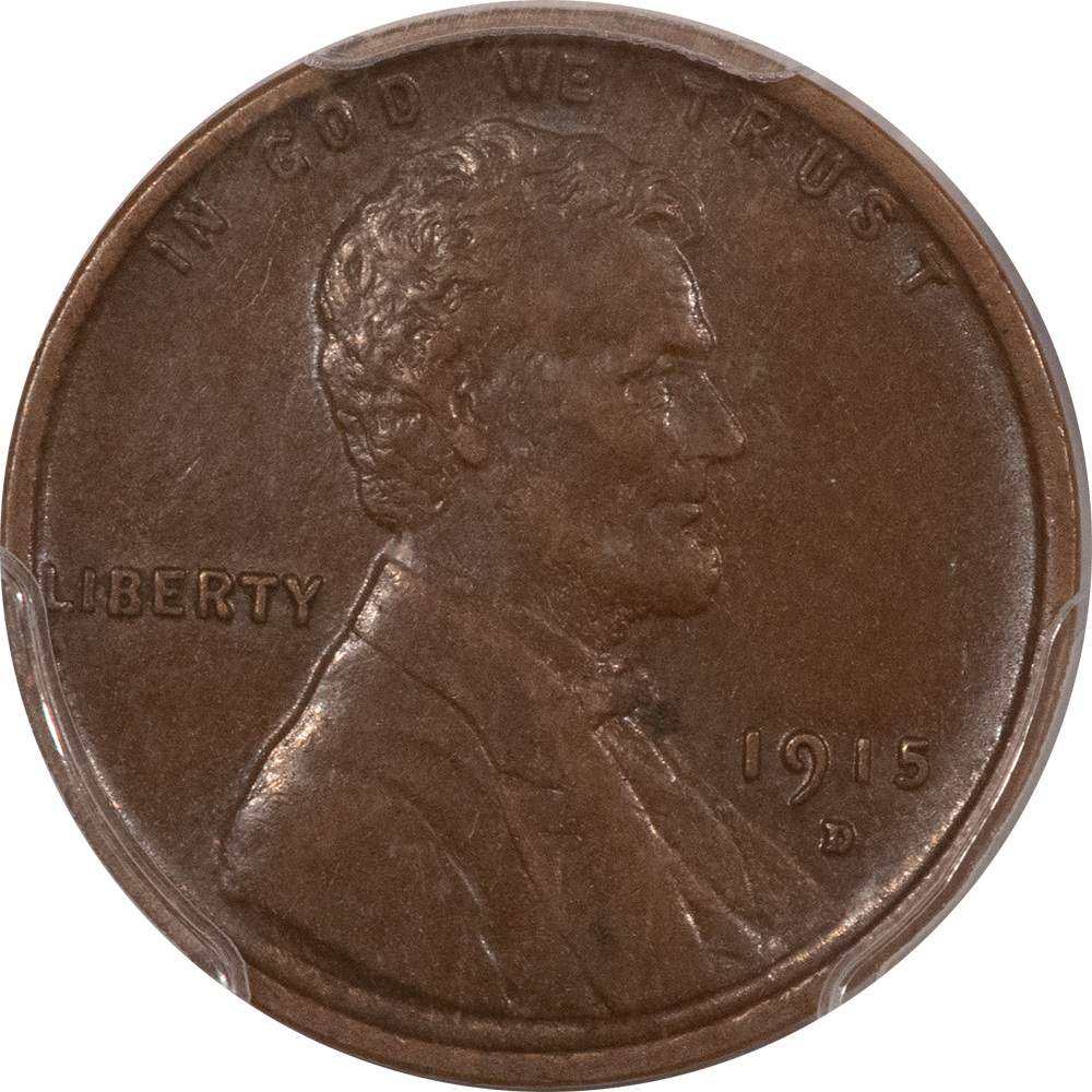 Lincoln Cents (Wheat) 1915-D LINCOLN CENT – PCGS AU-58 Lincoln Cents (Wheat) 1915-D LINCOLN CENT – PCGS AU-58