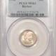 Barber Dimes 1915 BARBER DIME – PCGS AU-58, NICE ORIGINAL