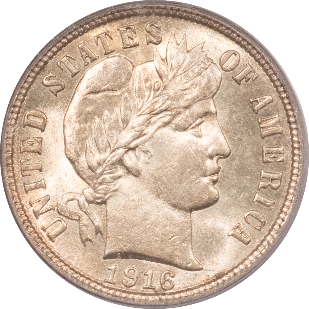 Barber Dimes 1916 BARBER DIME – PCGS MS-63, 64 QUALITY! LUSTROUS & PREMIUM QUALITY! Barber Dimes 1916 BARBER DIME – PCGS MS-63, 64 QUALITY! LUSTROUS & PREMIUM QUALITY!