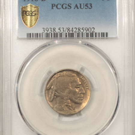Buffalo Nickels 1918-D BUFFALO NICKEL – PCGS AU-53