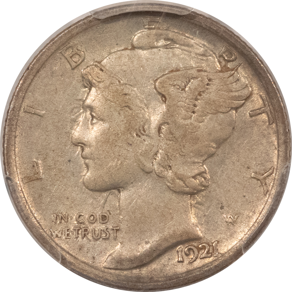 Dimes 1921 MERCURY DIME – PCGS XF-40, ORIGINAL & KEY-DATE! Dimes 1921 MERCURY DIME – PCGS XF-40, ORIGINAL & KEY-DATE!