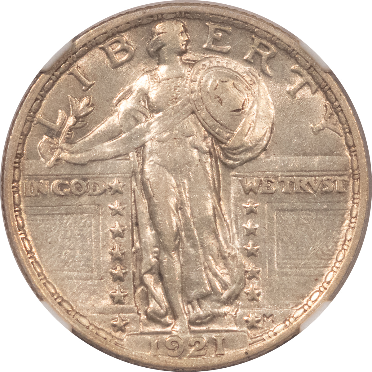 New Certified Coins 1921 STANDING LIBERTY QUARTER – NGC AU-53, LUSTROUS & ATTRACTIVE! New Certified Coins 1921 STANDING LIBERTY QUARTER – NGC AU-53, LUSTROUS & ATTRACTIVE!