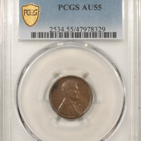 Lincoln Cents (Wheat) 1921-S LINCOLN CENT – PCGS AU-55