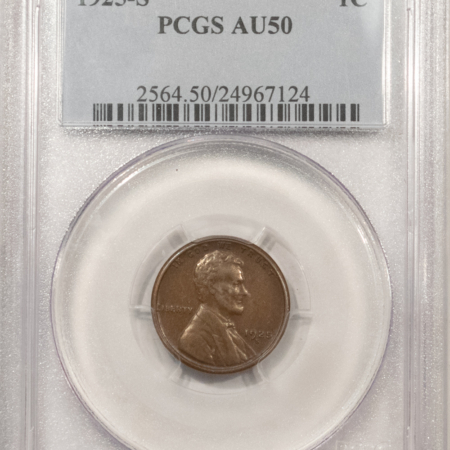 Lincoln Cents (Wheat) 1925-S LINCOLN CENT – PCGS AU-50
