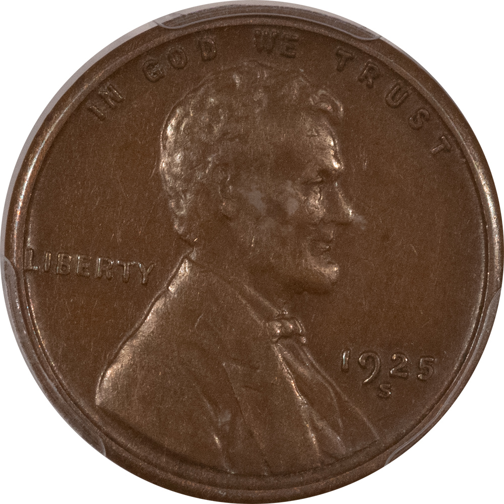 Lincoln Cents (Wheat) 1925-S LINCOLN CENT – PCGS AU-50 Lincoln Cents (Wheat) 1925-S LINCOLN CENT – PCGS AU-50