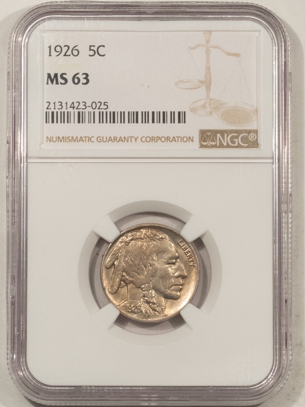 Buffalo Nickels 1926 BUFFALO NICKEL – NGC MS-63 Buffalo Nickels 1926 BUFFALO NICKEL – NGC MS-63
