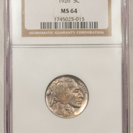 Buffalo Nickels 1926 BUFFALO NICKEL – NGC MS-64