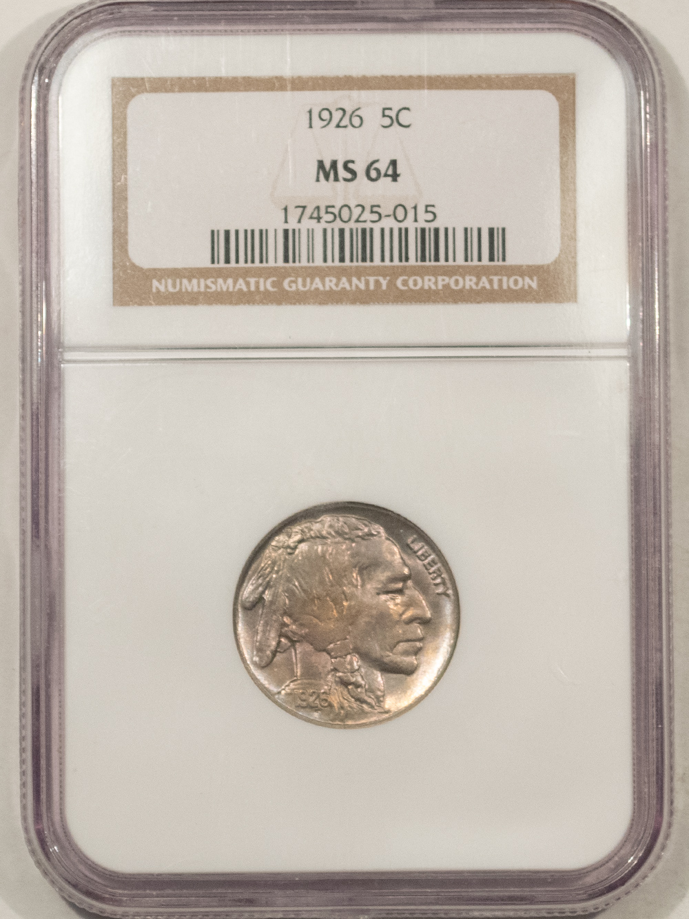 Buffalo Nickels 1926 BUFFALO NICKEL – NGC MS-64 Buffalo Nickels 1926 BUFFALO NICKEL – NGC MS-64