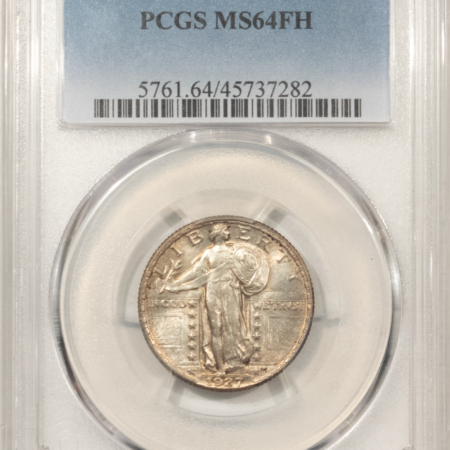 New Certified Coins 1927 STANDING LIBERTY QUARTER – PCGS MS-64 FH LOOKS GEM, FRESH! PREMIUM QUALITY!