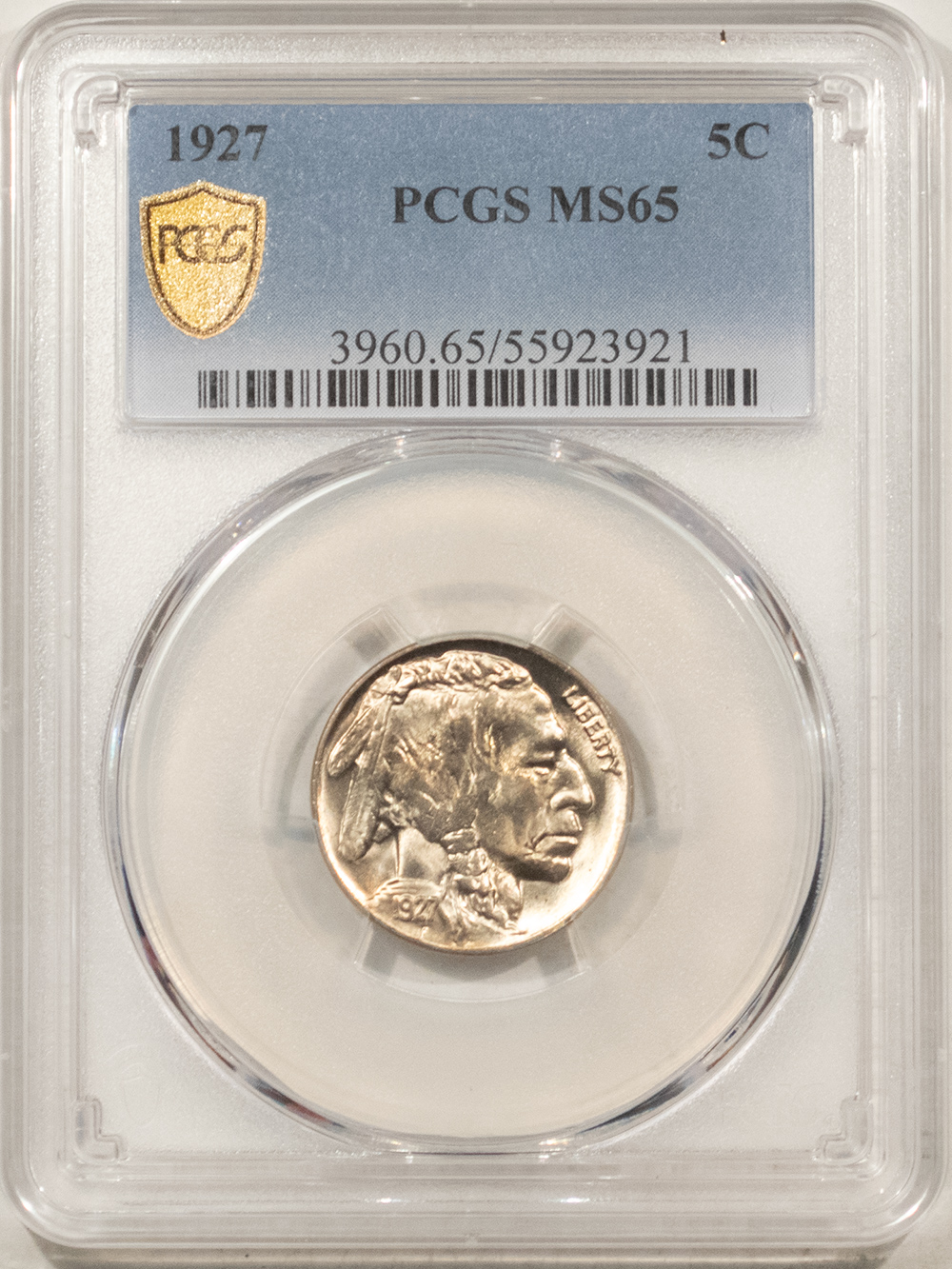 Buffalo Nickels 1927 BUFFALO NICKEL – PCGS MS-65, BLAZING GEM! Buffalo Nickels 1927 BUFFALO NICKEL – PCGS MS-65, BLAZING GEM!