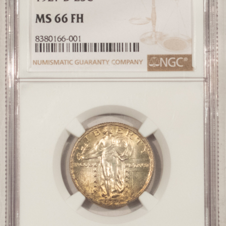 New Certified Coins 1927-D STANDING LIBERTY QUARTER – NGC MS-66 FH, SUPERB & RARE!
