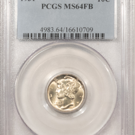 Dimes 1931 MERCURY DIME – PCGS MS-64 FB FRESH & FLASHY!