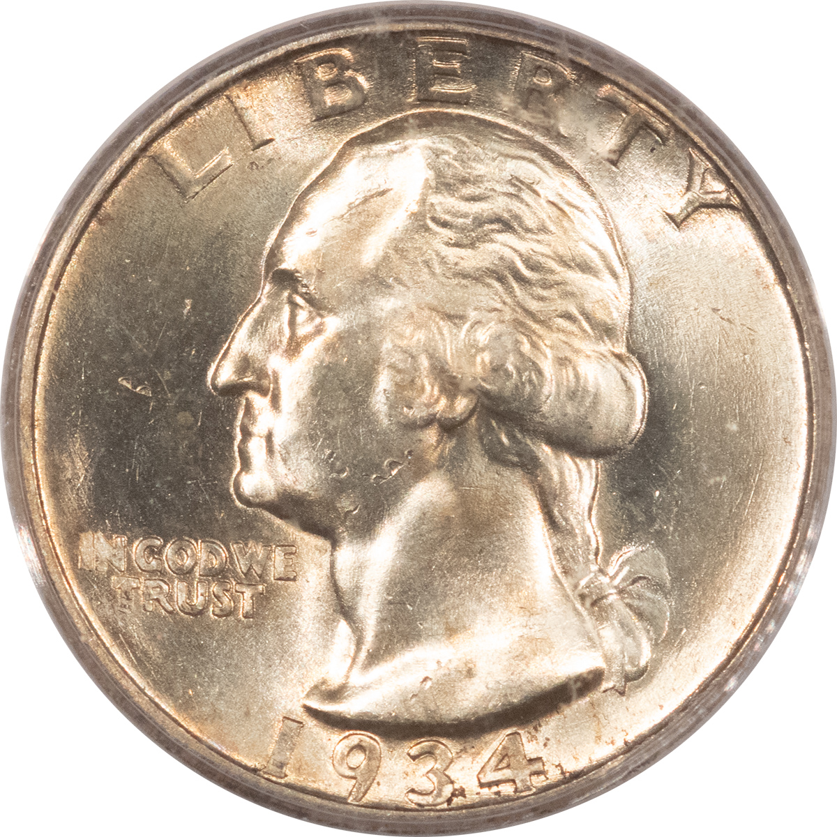 New Certified Coins 1934-D WASHINGTON QUARTER, HEAVY MOTTO – PCGS MS-63 New Certified Coins 1934-D WASHINGTON QUARTER, HEAVY MOTTO – PCGS MS-63