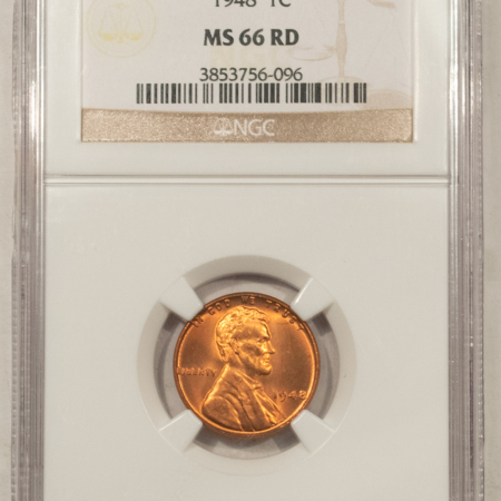 Lincoln Cents (Wheat) 1948 LINCOLN CENT – NGC MS-66 RD
