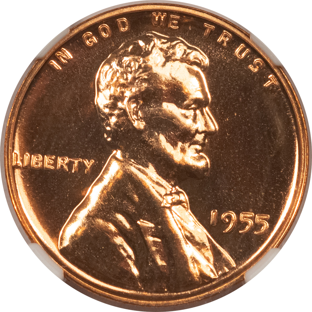 Lincoln Cents (Wheat) 1955 PROOF LINCOLN CENT – NGC PF-69 RD, VIRTUALLY PERFECT! Lincoln Cents (Wheat) 1955 PROOF LINCOLN CENT – NGC PF-69 RD, VIRTUALLY PERFECT!
