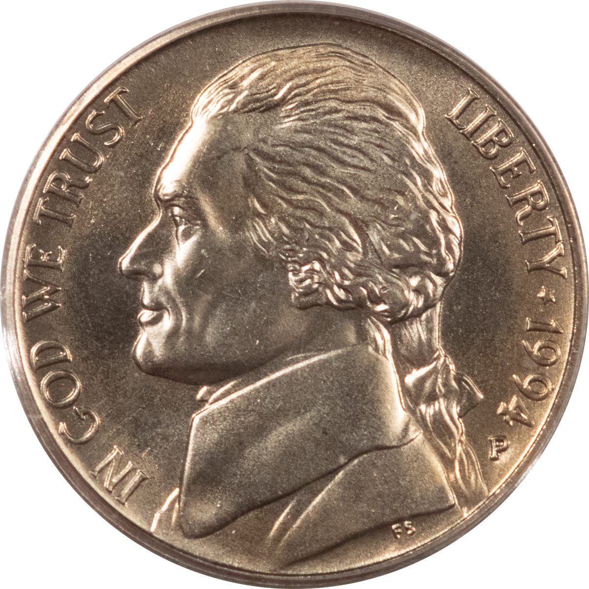 Jefferson Nickels 1994-P JEFFERSON NICKEL, SMS – PCGS MS-69 FS Jefferson Nickels 1994-P JEFFERSON NICKEL, SMS – PCGS MS-69 FS