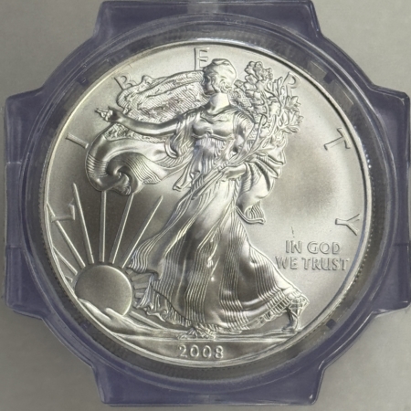 American Silver Eagles 2008 1 OZ AMERICAN SILVER EAGLES, 20 COIN ROLL, NGC GEM UNCIRCULATED MINT DIRECT