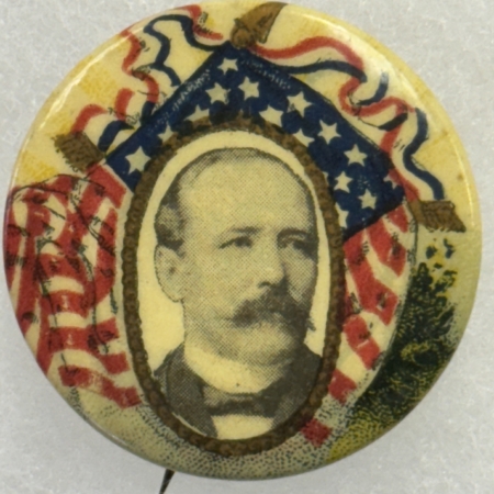 Political 1904 ALTON PARKER 1 1/4″ CELLO CAMPAIGN BUTTON, MINT W/ BALTIMORE BADGE! SCARCE!