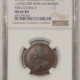 Exonumia (UNDATED) G BRITAIN SILVER BLENHEIM PALACE (45MM) – NGC MS-64, SCARCE!
