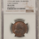 Exonumia 1773 G BRITAIN HISTORICAL BRONZE MEDAL BHM-169 DUKE OF GLOUCESTER – NGC MS-65 BN