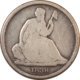 Dimes 1840 SEATED LIBERTY DIME DRAPERY – CIRCULATED, WITH OLD OBV SCRATCHES! SCARCE!