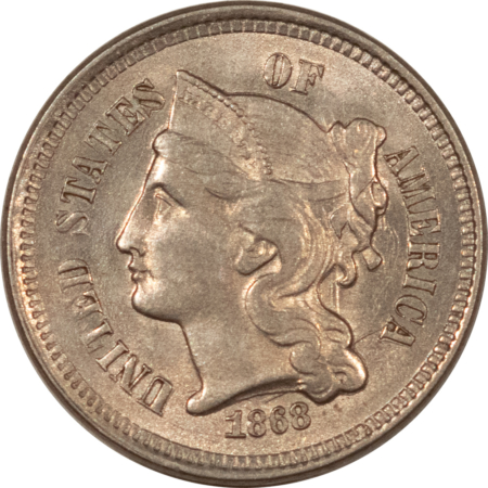 Three Cent Nickels 1868 THREE CENT NICKEL – UNCIRCULATED!