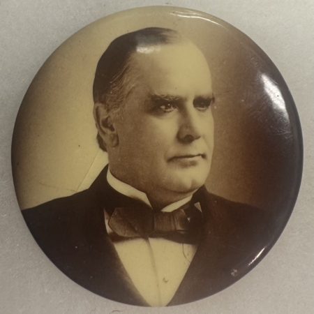 Other Collectibles 1900 MCKINLEY 2 1/4″ SEPIA CELLULOID CAMPAIGN BUTTON, EXC BUT APPEARS BETTER!