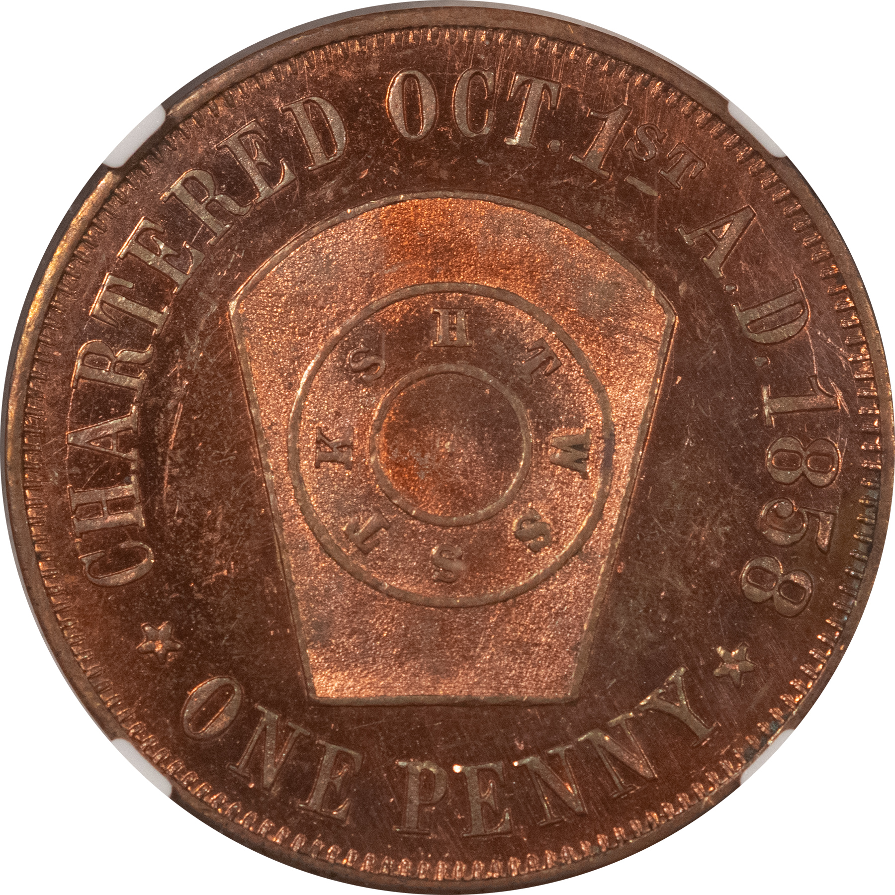 Exonumia POST-1900 B-Q-297 32.5MM WASHINGTON CHAPTER 43, CHICAGO ILL – NGC MS-63 RB Exonumia POST-1900 B-Q-297 32.5MM WASHINGTON CHAPTER 43, CHICAGO ILL – NGC MS-63 RB