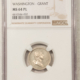 Exonumia UNDATED J-PR-38 AR 19MM ABRAHAM-LINCOLN MEDAL – NGC MS-63 PL