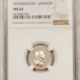 Exonumia UNDATED J-PR-29 AR 18MM WASHINGTON-JACKSON MEDAL – NGC MS-63 Exonumia UNDATED J-PR-29 AR 18MM WASHINGTON-JACKSON MEDAL – NGC MS-63