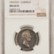 Exonumia 1881 PROOF J-PR-43, AR 25MM, JAMES A GARFIELD MEDAL – NGC PF-63